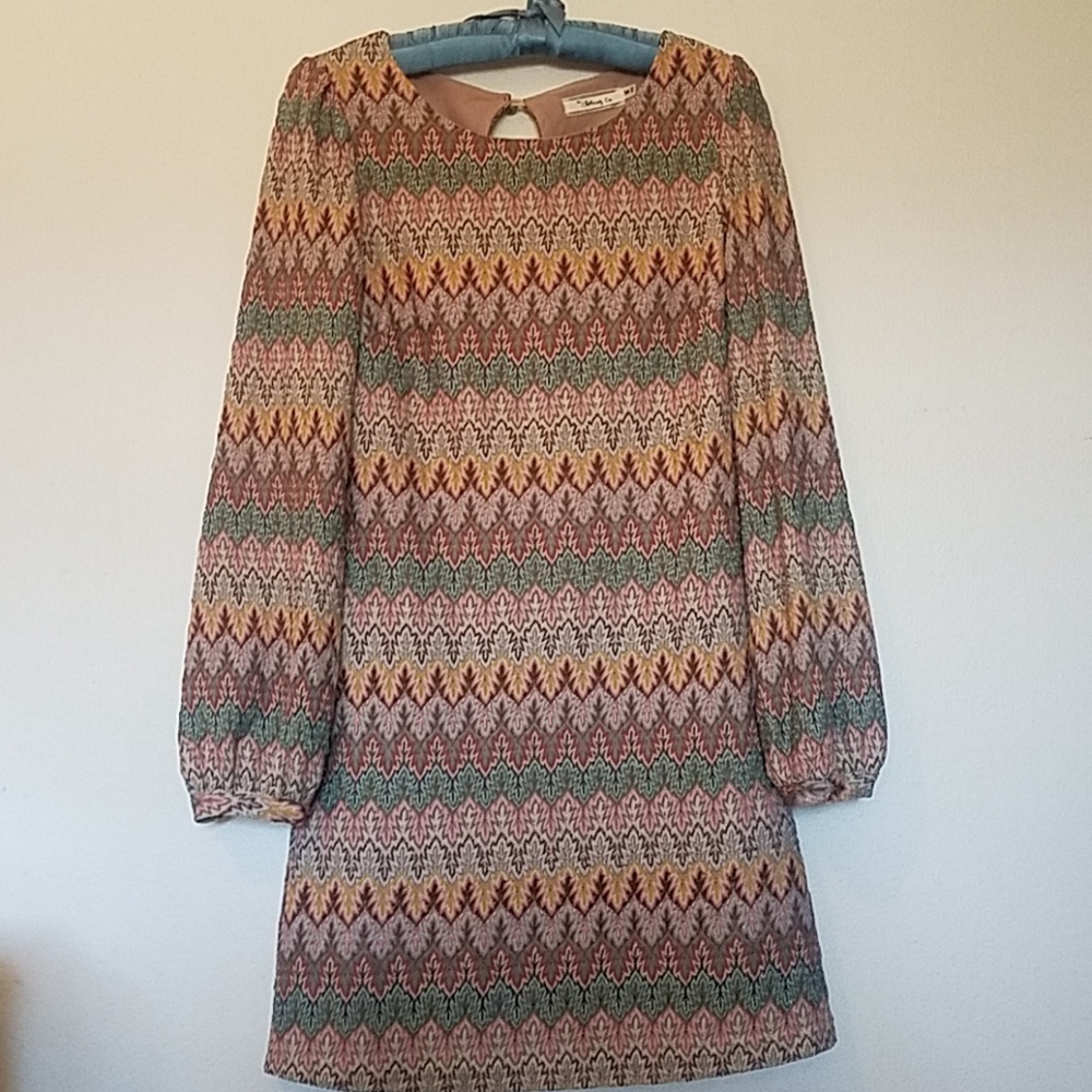 Long sleeve mini dress